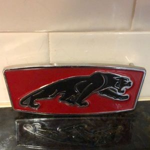 Jaguar Enameled Belt Buckle